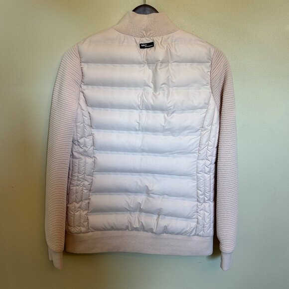 Mark New York Women's Performance Puffer Bomber Jacket Light Pink Sz Small - Picture 2 of 13